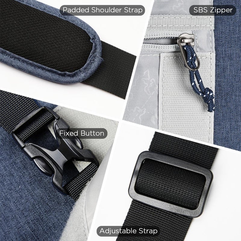 OIWAS Messenger Bag for Men, 15.6 Inch Laptop Crossbody Bags Women Casual Satchel Shoulder Bag College Travel Office Briefcase - Image 3